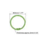 Unique Bargains Carbon Steel Office Supplies Loose-Leaf Book Binder Rings 10 Pcs Black