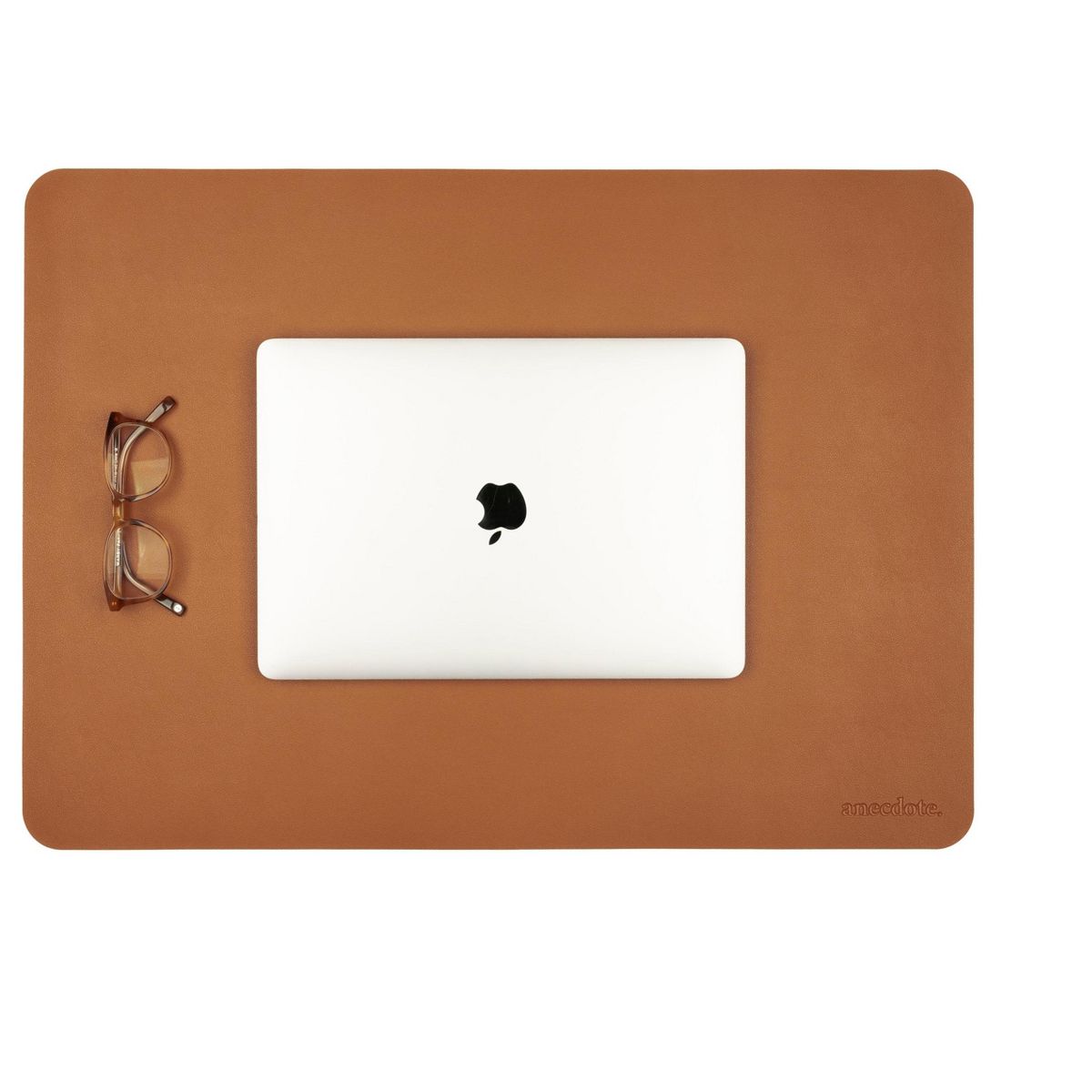 Anecdote Vegan Leather Desk Pad - Large Desk Mat Mouse Pad for Office, Keyboard & Laptop, Easy Clean, Black, 17x23.5