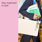 Noted by Post-it Hybrid Laptop Messenger Bag with Two Removable Straps