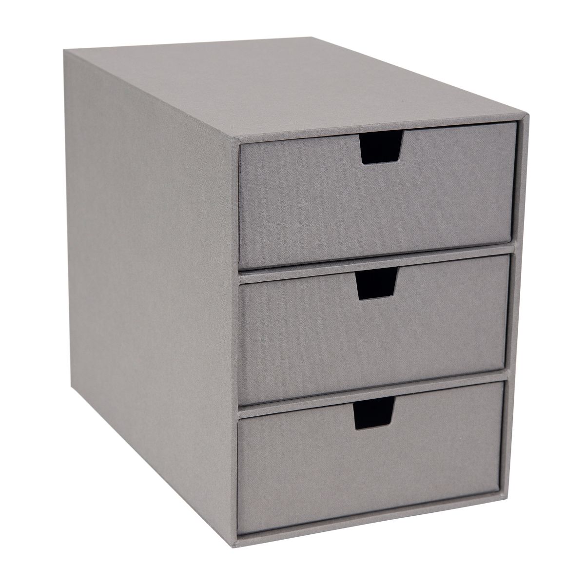 Bigso Ingrid 3-Drawer Fiberboard Desk Organizer | Stackable Desktop Storage for Office Supplies