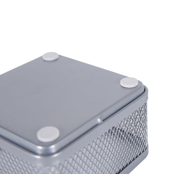 Mesh Desk Organizer Silver - Brightroom™: Steel Office Supplies, Desk Drawer Organizer, 8"x8"x4.5"