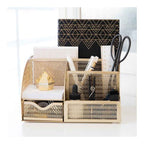Blu Monaco Aqua Desk Organizer - Cute Turquoise Accessories & Stationery Holder for School, Locker, Bedroom or Home