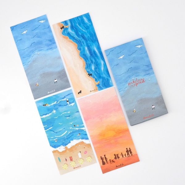 By The Sea 3.5" x 7" Pocketeer Notepads by Ramus & Co