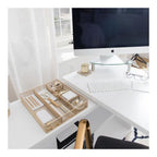 Blu Monaco Desk Drawer Organizer Tray for Office - 6 Compartments