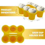 4E's Novelty 4 Pack Pencil Caddy for Classroom, Vibrant Classroom Caddy, Durable Table Drink Holder for School, Useful School’s Desk Caddy