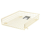Grid Wire Letter Tray Gold - Threshold™: Steel Desk Organizer for Office Supplies & Organization