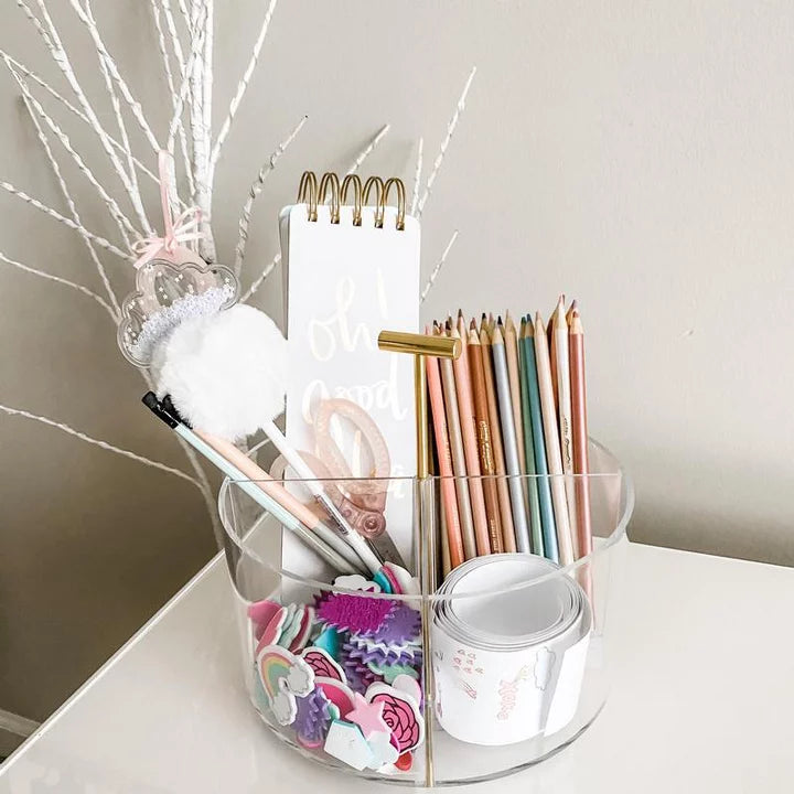 Acrylic Round Desktop Organizer - Threshold™
