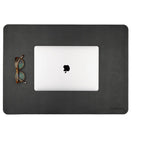Anecdote Vegan Leather Desk Pad - Large Desk Mat Mouse Pad for Office, Keyboard & Laptop, Easy Clean, Black, 17x23.5