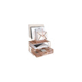Blu Monaco Workspace Rose Gold Desk Organizer and Accessories Desktop Rack with File sorters and Drawer for Office Supplies, Paper, Device and Folder