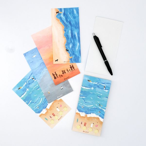 By The Sea 3.5" x 7" Pocketeer Notepads by Ramus & Co