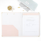 Sugar Paper Essentials Clipfolio Pink Gloss Dot