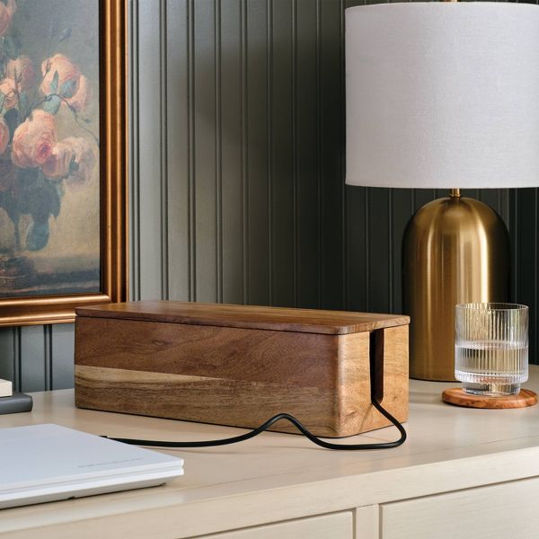 Wood Cable Management Box - Threshold™