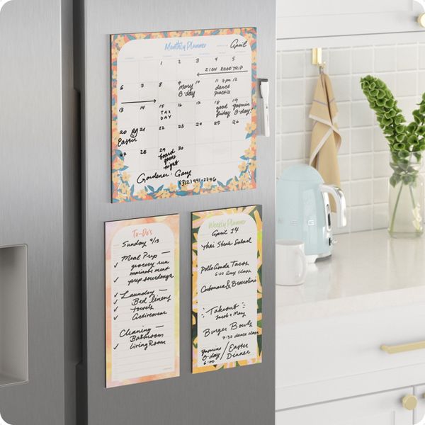 U Brands 4pc Vinyl Magnetic Planner Set Artist Touch