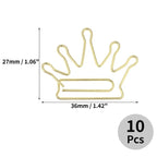 Unique Bargains Decorative Planner Clips for Document Note Sorting Organizing Office Supplies 10 Pcs Bicycle Shape (Gold Tone)