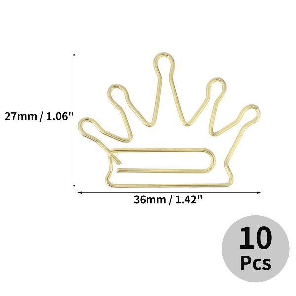 Unique Bargains Decorative Planner Clips for Document Note Sorting Organizing Office Supplies 10 Pcs Bicycle Shape (Gold Tone)
