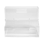 russell+hazel Acrylic Mobile Caddy Clear: Desk Organizer, Office Supplies, Acrylic Desk Accessories, 9.75" Height