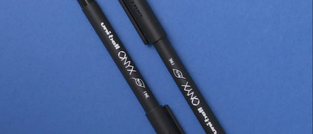 uniball 18ct Onyx Rollerball Pens Black Fine Point 0.7mm Black Ink: Fade-Resistant, School Supplies, Pocket Clip