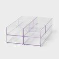 Desk Drawer Organizer Clear - Brightroom™: Office & Stationery Holder, 20% Recycled Plastic, 12"x8"x4"