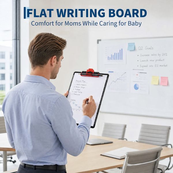 Set of 4 Upgraded Clipboard with Pen Clip, PET Clipboard Writing Board with Pen Holder for Office School, Portable Lightweight Durable Clipboard