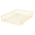 Grid Wire Letter Tray Gold - Threshold™: Steel Desk Organizer for Office Supplies & Organization