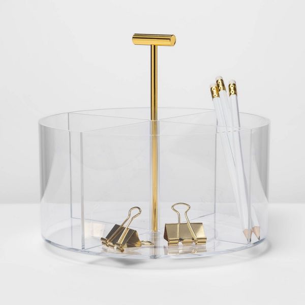 Acrylic Round Desktop Organizer - Threshold™