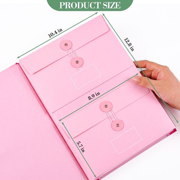 10-Pocket Expanding File Folder Organizer – A4/Letter Size Accordion Document Holder with Elastic Closure & Labels – Durable Acid-Free Paper, Blue
