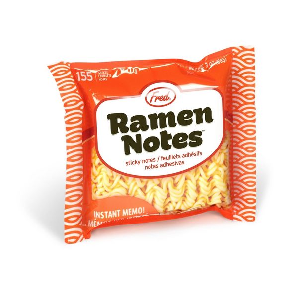 Ramen Blank Notes: Fred & Friends Sticky Notes, Cute Office Supplies, 150 Sheets, 3"x3.5", Uncoated Paper Basics