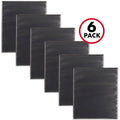 6pk 1" D Ring Binder Black - up&up™: 220 Sheet Capacity, 3 Ring, 4 Pockets, Hard Cover, Office Supplies