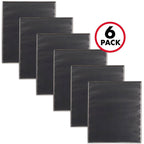 6pk 1" D Ring Binder Black - up&up™: 220 Sheet Capacity, 3 Ring, 4 Pockets, Hard Cover, Office Supplies