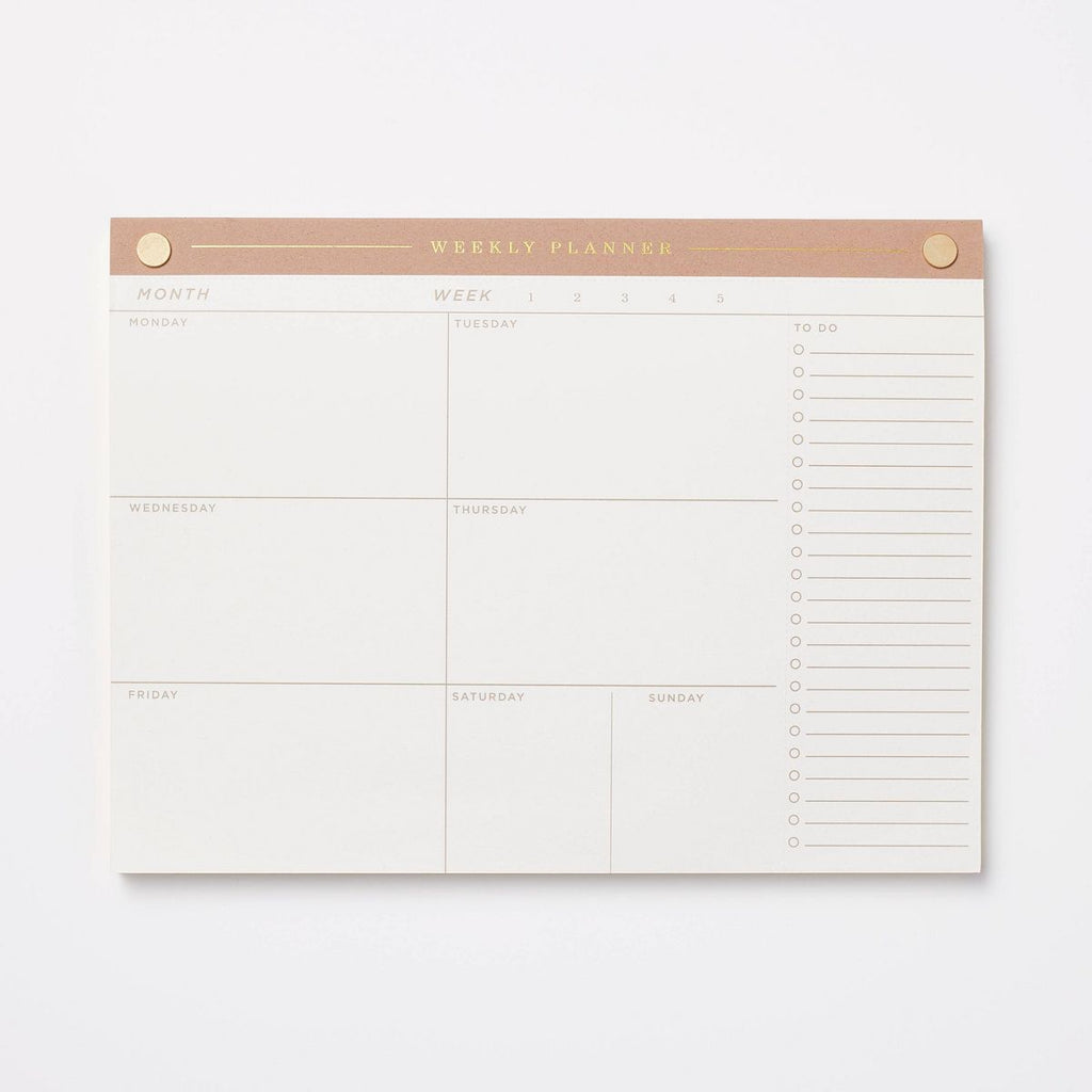 52 Page Special Rule Weekly Tear Off Planner 10" x 7.5" Mauve - Threshold™: Journal, Notebook, Office Supplies, Stationery