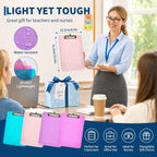 Shiny Writing Board with Pen Clip, Portable Writing Pad, Smooth Writing Surface with Pen Holder, Versatile Writing Tool for Office & School Use