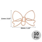 Unique Bargains Decorative Planner Clips for Document Note Sorting Organizing Office Supplies 10 Pcs Bicycle Shape (Gold Tone)