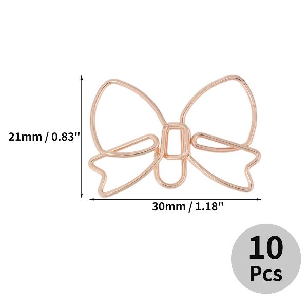 Unique Bargains Decorative Planner Clips for Document Note Sorting Organizing Office Supplies 10 Pcs Bicycle Shape (Gold Tone)