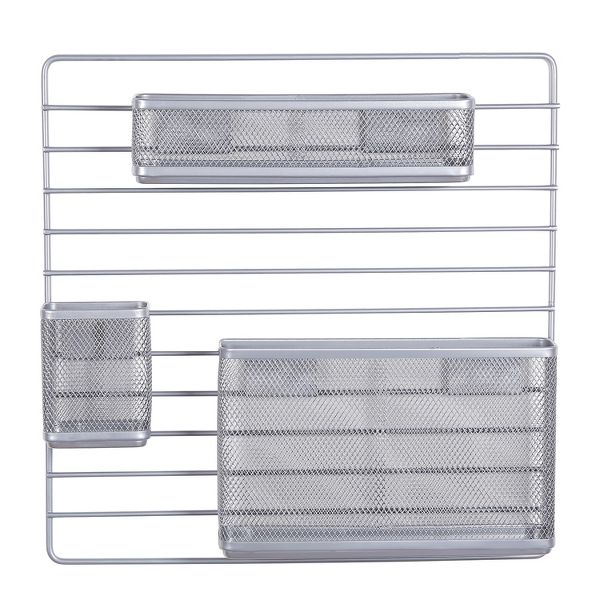 Mesh Additional Wall Organization Tools Silver - Brightroom™: Steel Desk & File Organizer for Office Supplies