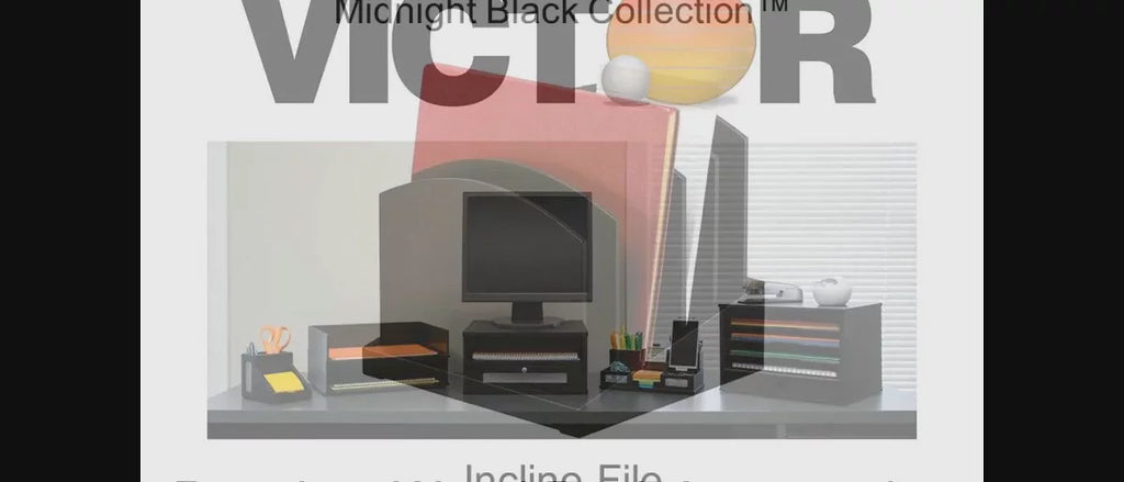 VICTOR® Incline File Desk Organizer – Black