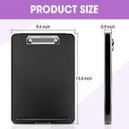 8 Pack Heavy Duty Clipboard with Storage, Durable PP Plastic Clipboards 9.4x13.4 Inches with Pen Holder for Nurses, Teachers, Office School Supplies