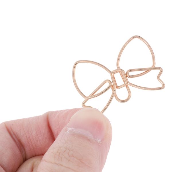 Unique Bargains Decorative Planner Clips for Document Note Sorting Organizing Office Supplies 10 Pcs Bicycle Shape (Gold Tone)