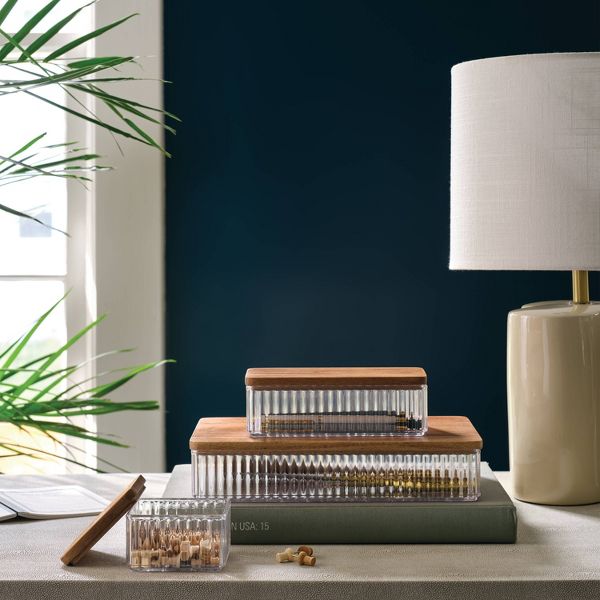 Desktop Storage Containers Trays with Lids Set of 3 - Threshold™