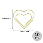 Unique Bargains Decorative Planner Clips for Document Note Sorting Organizing Office Supplies 10 Pcs Bicycle Shape (Gold Tone)