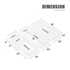 Sorbus 4-Piece Clear Acrylic Office Drawer Organizer Set - Perfect for pens, craft supplies & more