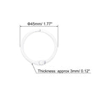 Unique Bargains Carbon Steel Office Supplies Loose-Leaf Book Binder Rings 10 Pcs Black