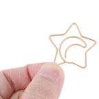 Unique Bargains Decorative Planner Clips for Document Note Sorting Organizing Office Supplies 10 Pcs Bicycle Shape (Gold Tone)