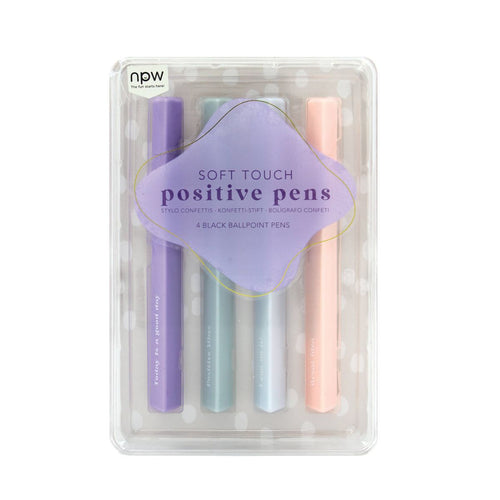 4ct Positive Pens: Multicolor Correction Tape & Fluid Set by NPW, Art Stationery, Office Supplies