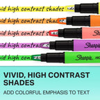 Sharpie Clear View 12pk Highlighters Chisel Tip Multicolored: Bold & Fine Markers for School Supplies
