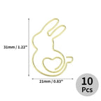 Unique Bargains Decorative Planner Clips for Document Note Sorting Organizing Office Supplies 10 Pcs Bicycle Shape (Gold Tone)